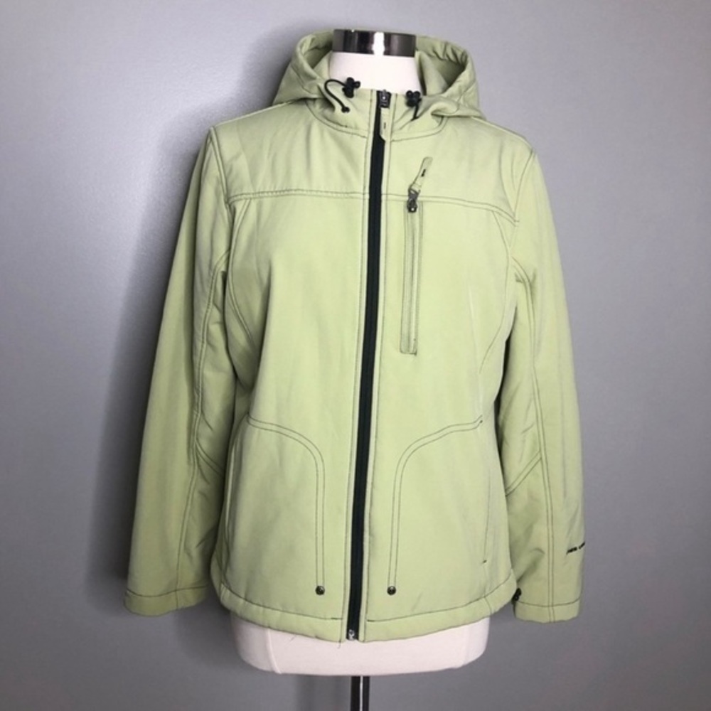Free Country pale green soft shell windbreaker jacket size Large